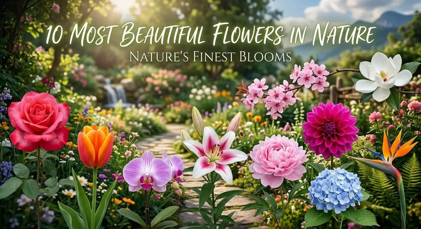 beautiful flowers in nature
